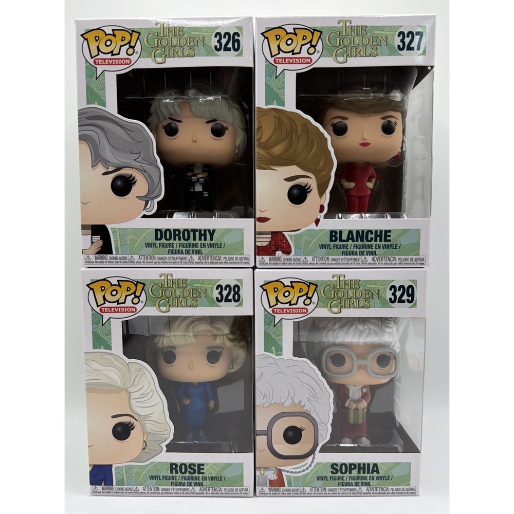 Funko POP Television Golden Girls Complete Collecter Set Figure 326 327 328 329
